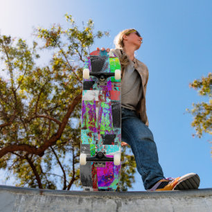 Skateboard – Abstrakter Raster