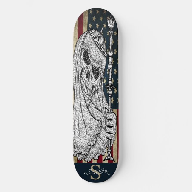 Skateboard American SMILY MIRLY Skull (Vorderseite)