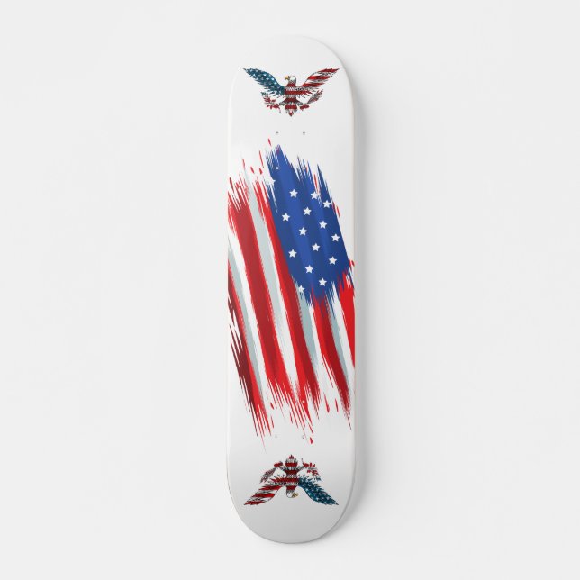 Skateboard, amerikanische Flagge Skateboard (Vorne)