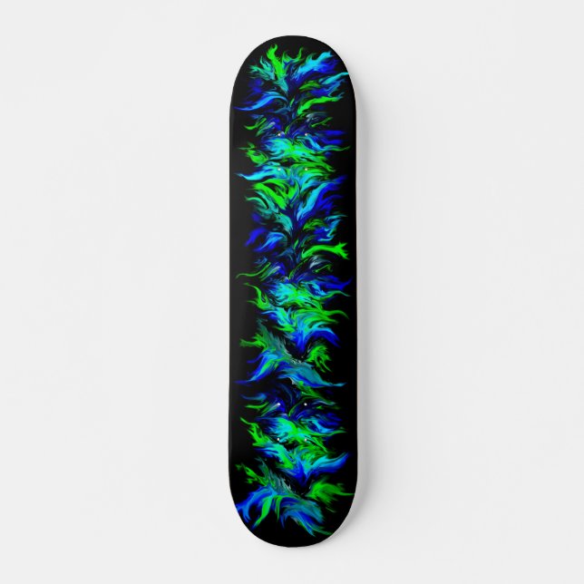Skateboard Artdeco in Regenbogen Style (Vorne)
