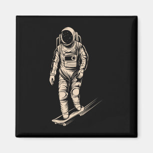 Skateboard-Astronaut, der Weltraum-Skating-Raumfah Magnet