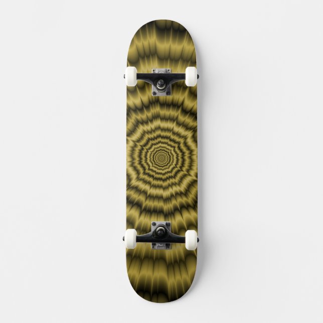 Skateboard Auge Boggling Explosion in Gold (Vorderseite)