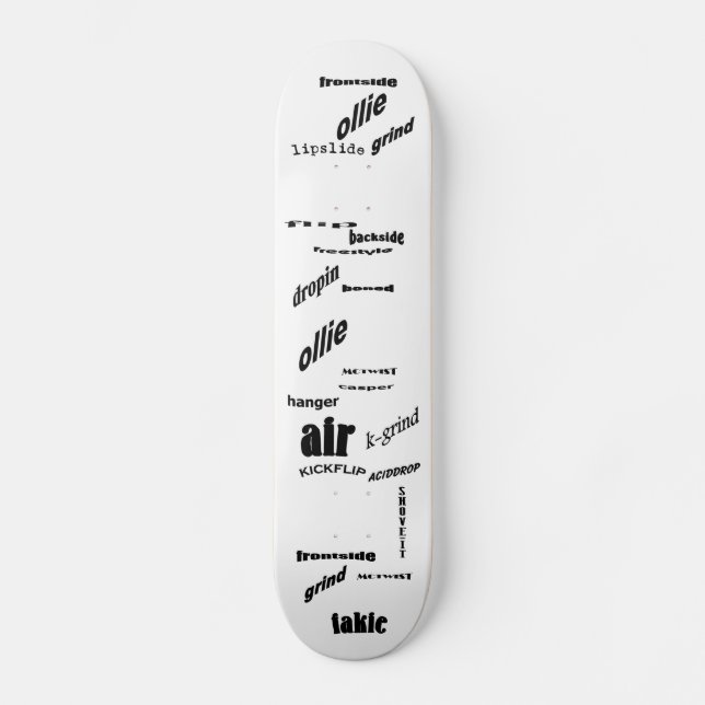 Skateboard-Ausdrücke Skateboard (Vorderseite)