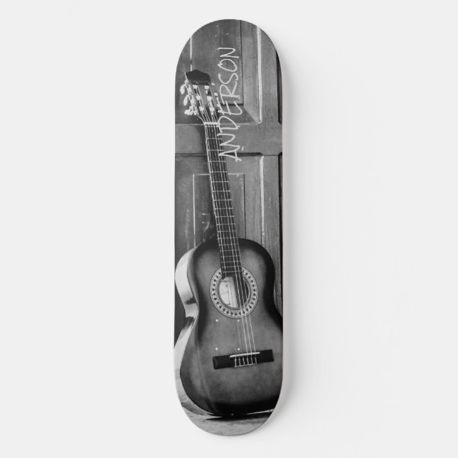 Skateboard Black Country Gitarre  (Vorderseite)