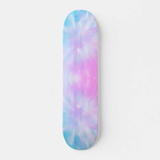Skateboard "Blue Lila Pastel Gefärbte Krawatte" (Vorne)
