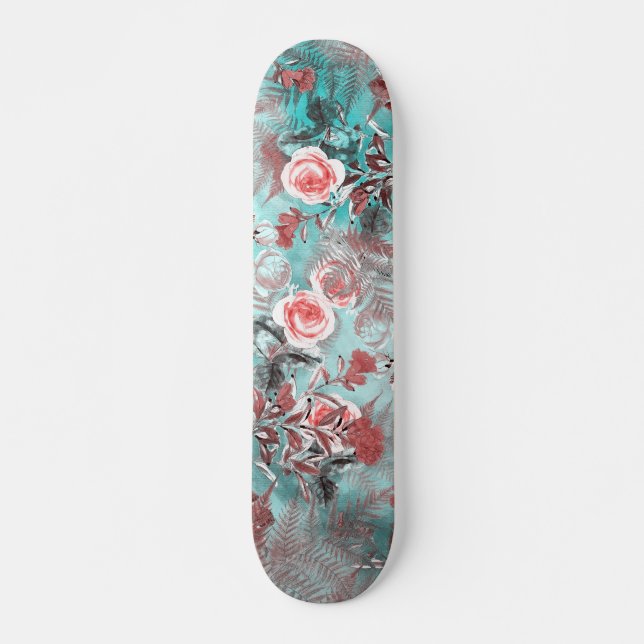 Skateboard-Blumen #skateboard #flowers Skateboard (Vorne)