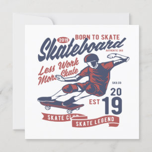 Skateboard-Club Geboren für den Skate Einladung