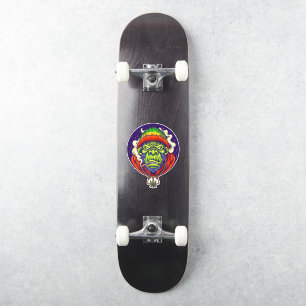 Skateboard Cool Spirit Gorilla Aufkleber