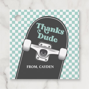 Skateboard Cool Typ Geburtstag Dank Typ Geschenkanhänger