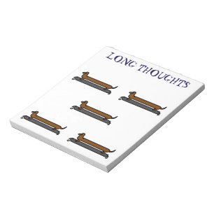 Skateboard Dackel Hund Memo Notizblock