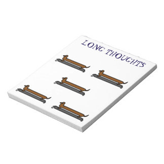 Skateboard Dackel Hund Memo Notizblock