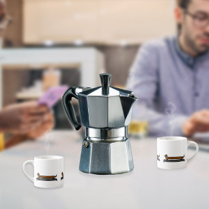 Skateboard-Dackelhundeespresso-Tasse Espressotasse