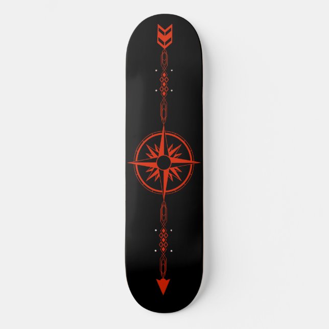 Skateboard Deck "Geometric Arrow" (Vorderseite)