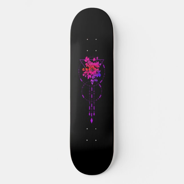 Skateboard Deck "Geometric Floral II" (Vorderseite)