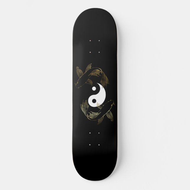 Skateboard Deck "Koi- Yin Yang" (Vorderseite)
