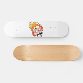 Skateboard-Deck mit dem Scovillicer-Feuerkopf Skateboard