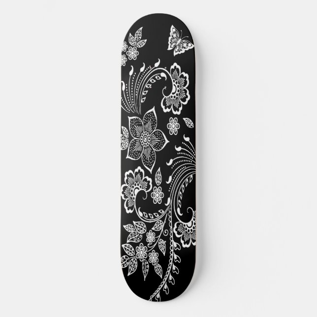 Skateboard Deck "Paisley Butterfly" (Vorderseite)