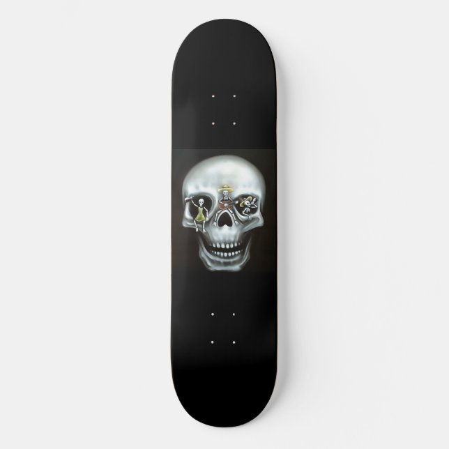 Skateboard Deck "Party Skull" (Vorderseite)