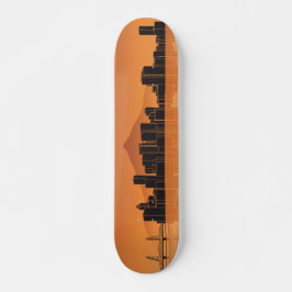 Skateboard Deck - Portland Skyline - Orange