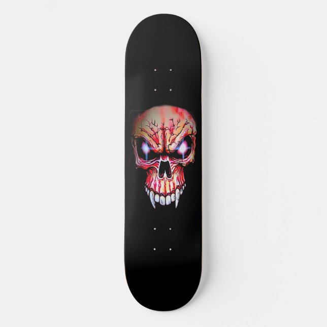 Skateboard Deck "Red Vampire Skull" (Vorderseite)