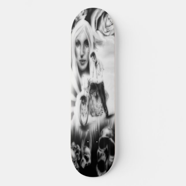 Skateboard-Deck "Rücken" Skateboard (Vorderseite)