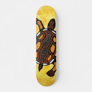 Skateboard der Aborigine-Kunst