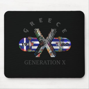 Skateboard der Generation X Griechenland der 80er Mousepad