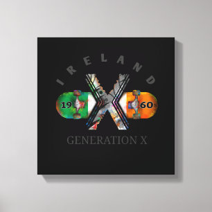 Skateboard der Generation X Irland der 60er Jahre Leinwanddruck