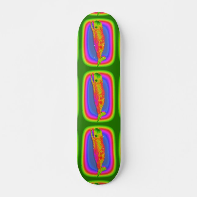 Skateboard der psychedelischen Wale (Vorne)