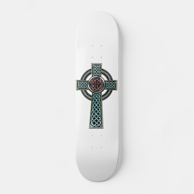 Skateboard des keltischen Kreuz-2 (Vorderseite)