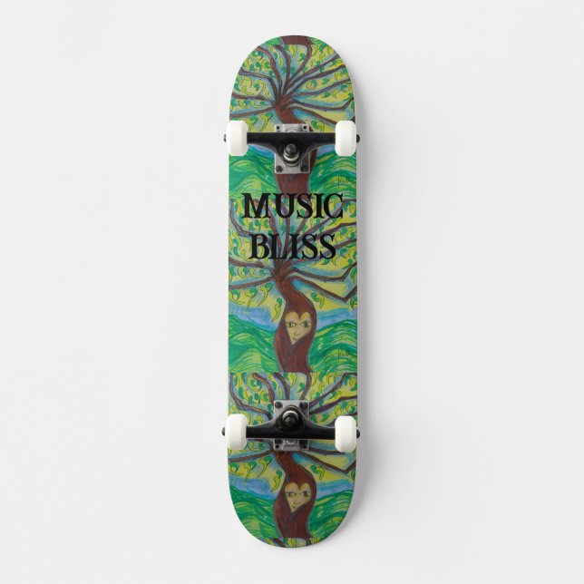 SKATEBOARD DESIGN VON KÜNSTLER PAULA REILLY. (Vorderseite)