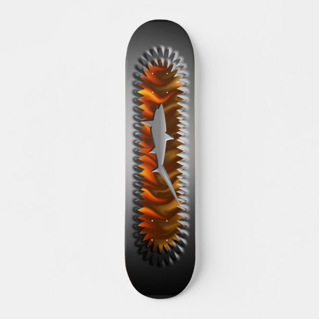 Skateboard-Designs für Metallhaie Skateboard (Vorne)