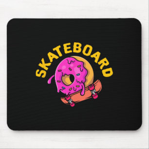 Skateboard Donut Skater Longboard Freistil Halfpip Mousepad