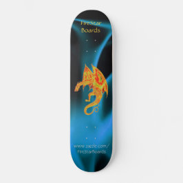 Skateboard "Dragon in Blue Flames"