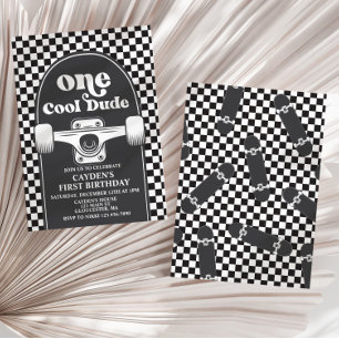 Skateboard Ein Cooler Typ 1. Geburtstag Einladung