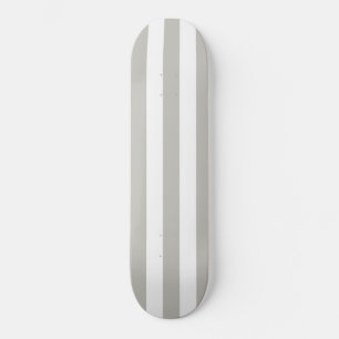Skateboard Einfach, grau und weiß Streifen