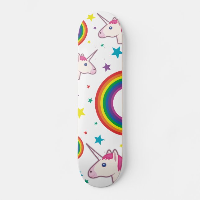 Skateboard Einhorn Emoji (Vorderseite)