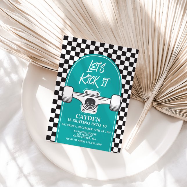 Skateboard - Einladung zum Geburtstag (Von Creator hochgeladen)