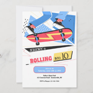 Skateboard-Einladungen Einladung