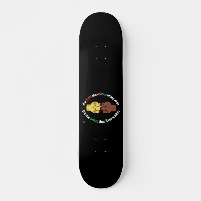 Skateboard "END RACISM" (Vorne)