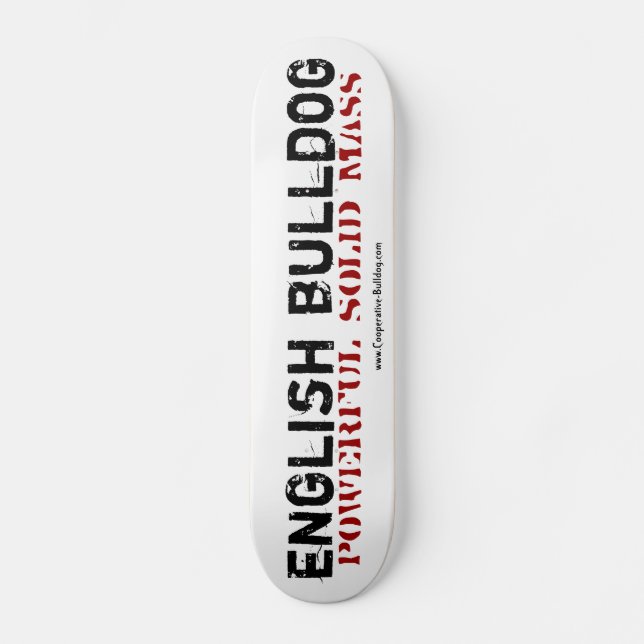 Skateboard English Bulldog (Vorderseite)