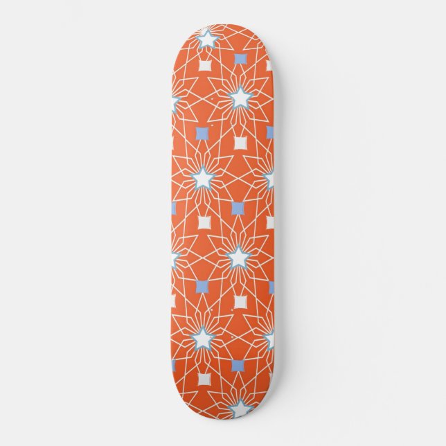 Skateboard erstaunlich Orange Stars (Vorderseite)