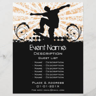 Skateboard-Event-Werbeaktion Flyer