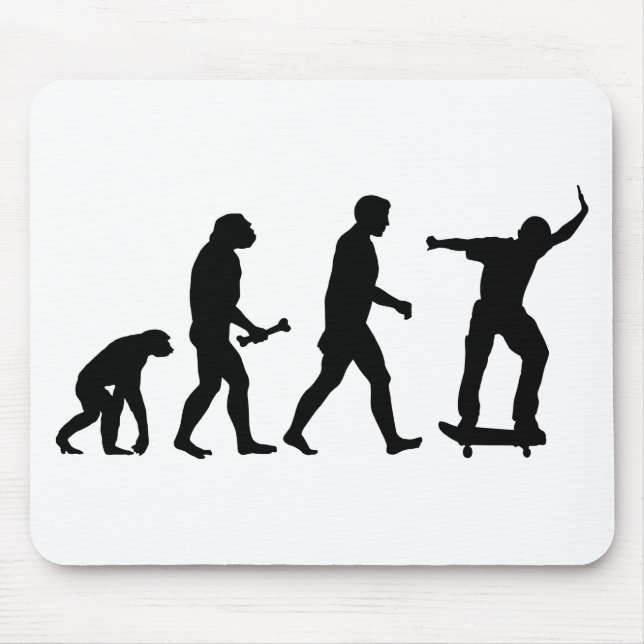 Skateboard-Evolution Mousepad (Vorne)