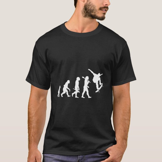 Skateboard Evolution Skateboard Evolution T-Shirt (Vorderseite)