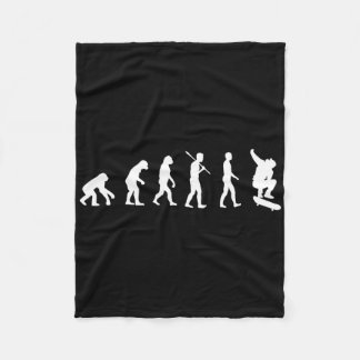Skateboard Evolution - Skateboarding Gift Shirt  Fleecedecke