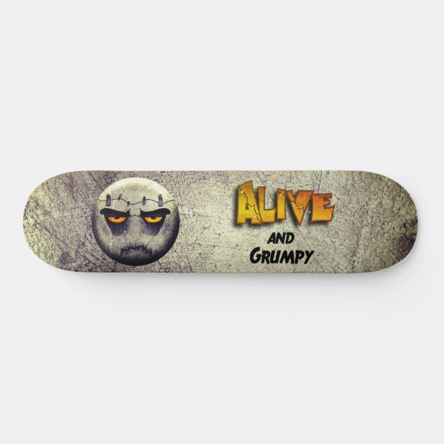 Skateboard Frankenmoji Vintage (Horizontal)
