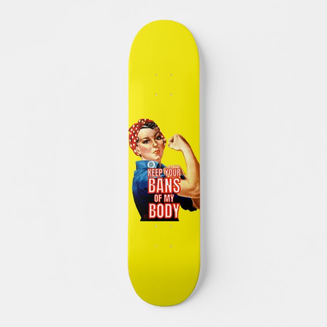 Skateboard "Frauenrechte 101" (Vorne)