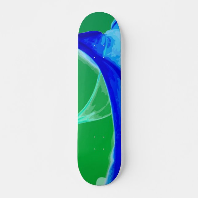Skateboard für abstrakte Waves (Vorne)