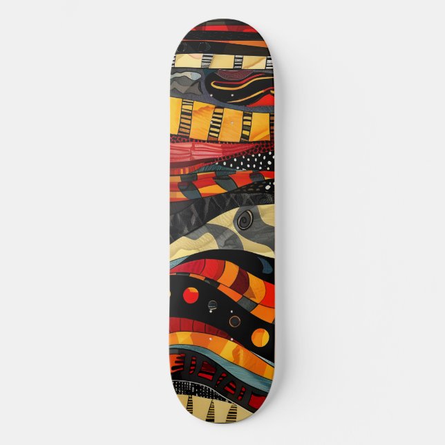 Skateboard für afrikanische Stammetafeln (Vorderseite)